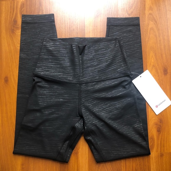 Lululemon Align Pant II 25" Stride Emboss Black - Picture 5 of 6